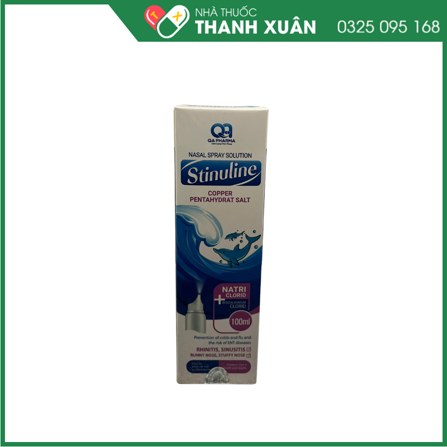 Dung dịch xịt mũi Stinuline ngừa cảm cúm